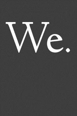 Book cover for We.