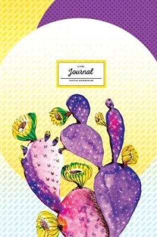 Cover of Lined Journal, Cactus Watercolor