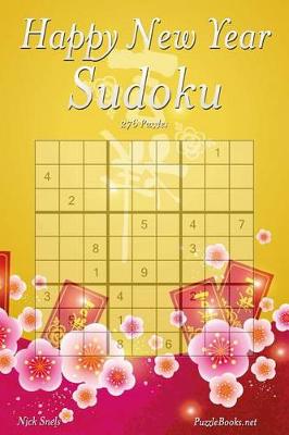 Book cover for Happy New Year Sudoku - 276 Logic Puzzles