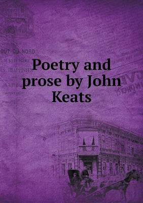 Book cover for Poetry and prose by John Keats