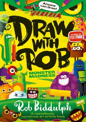 Book cover for Draw With Rob: Monster Madness