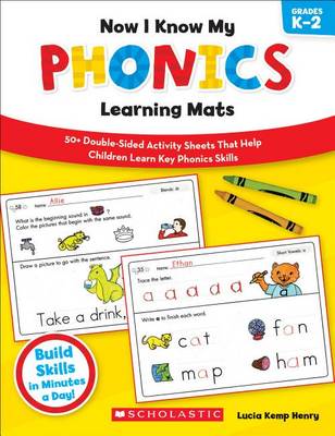 Book cover for Now I Know My Phonics Learning Mats, Grades K-2