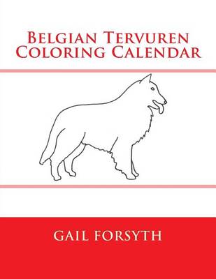 Book cover for Belgian Tervuren Coloring Calendar