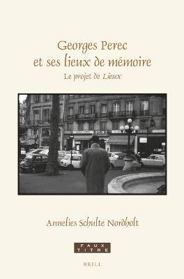 Book cover for Georges Perec et ses lieux de memoire