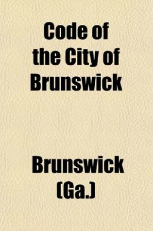 Cover of Code of the City of Brunswick