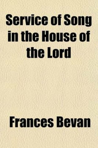 Cover of Service of Song in the House of the Lord