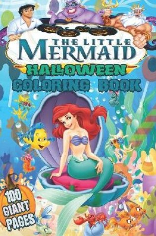 Cover of The Liitle Mermaid Halloween Coloring Book