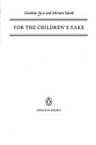 Cover of For the Children's Sake