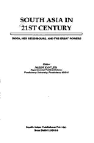 Cover of South Asia in 21st Century