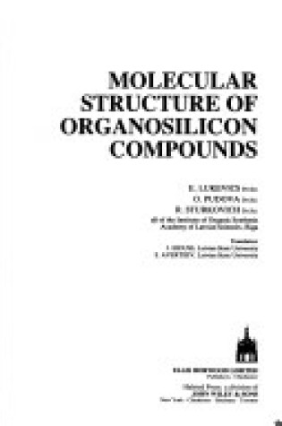 Cover of Molecular Structure of Organosilicon Compounds