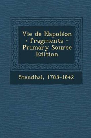 Cover of Vie de Napoleon