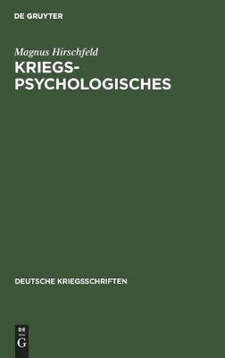 Book cover for Kriegspsychologisches