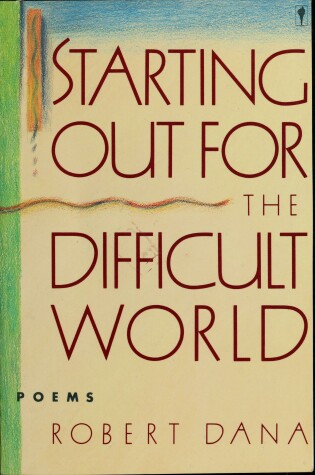 Cover of Starting Out for the Difficult World