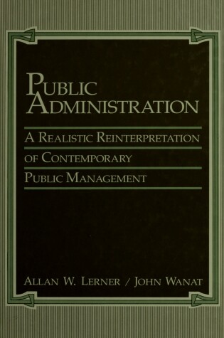 Cover of Public Administration