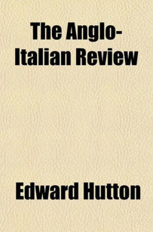 Cover of The Anglo-Italian Review