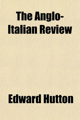 Book cover for The Anglo-Italian Review