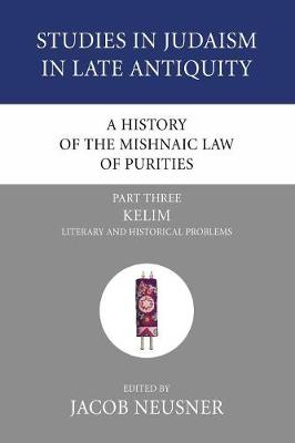 Cover of A History of the Mishnaic Law of Purities, Part 3