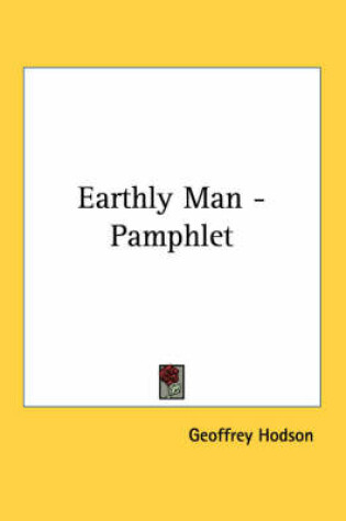 Cover of Earthly Man - Pamphlet