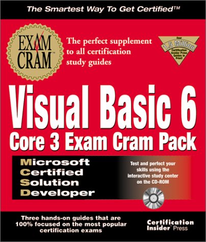 Cover of MCSD Visual Basic 6 Core 3 Cram Pack