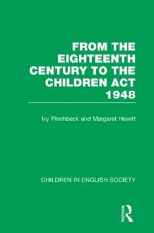 Cover of Children in English Society Vol2