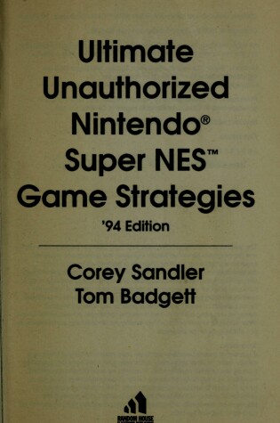 Cover of The Ultimate Unauthorised Nintendo Game Supplement