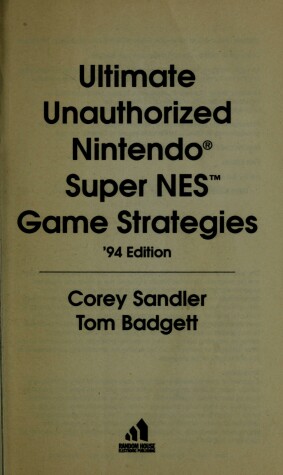 Book cover for The Ultimate Unauthorised Nintendo Game Supplement