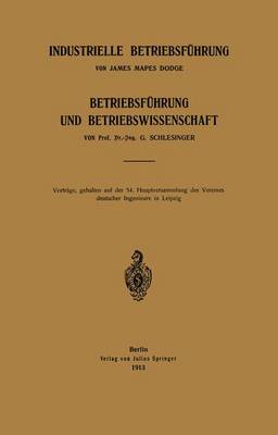 Book cover for Industrielle Betriebsführung