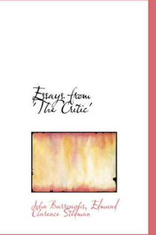 Cover of Essays from 'The Critic'