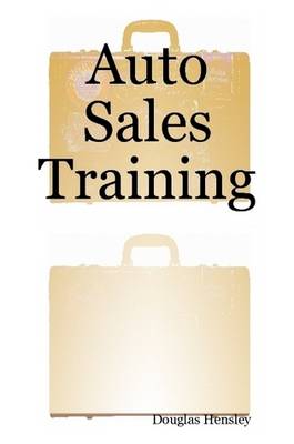 Book cover for Auto Sales Training