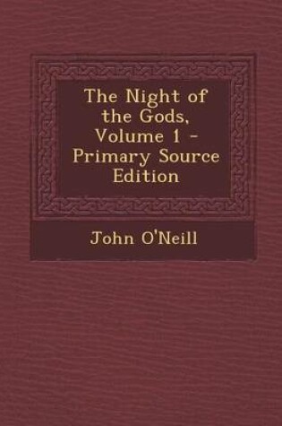 Cover of The Night of the Gods, Volume 1