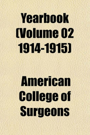 Cover of Yearbook (Volume 02 1914-1915)