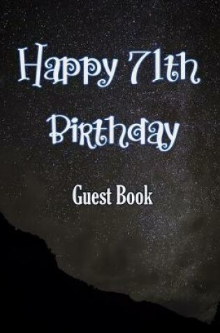 Cover of Happy 71th Birthday Guest Book