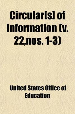 Book cover for Circular[s] of Information (Volume 22, Nos. 1-3)