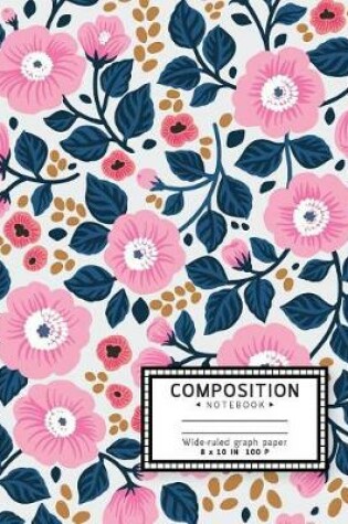 Cover of Wide-ruled graph paper composition notebook