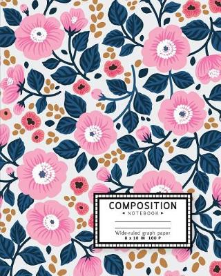 Book cover for Wide-ruled graph paper composition notebook