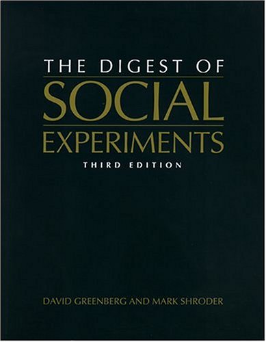 Book cover for Digest of Social Experiments