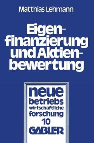 Cover of Eigenfinanzierung und Aktienbewertung