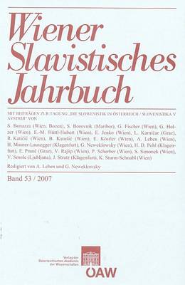 Cover of Wiener Slavistisches Jahrbuch