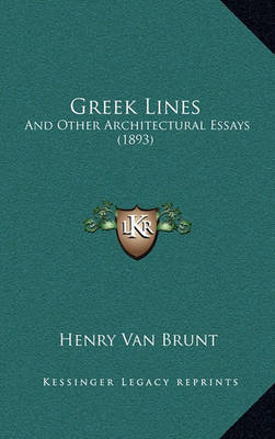 Book cover for Greek Lines