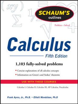 Cover of Schaum's Outline of Calculus, 5ed