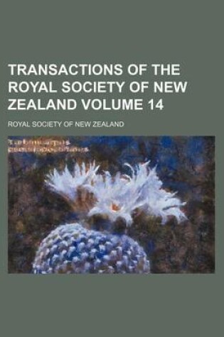 Cover of Transactions of the Royal Society of New Zealand Volume 14