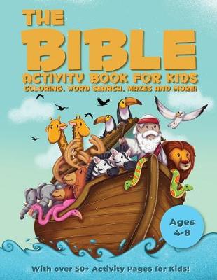 Book cover for Bible Activity Book For Kids Ages 4 - 8