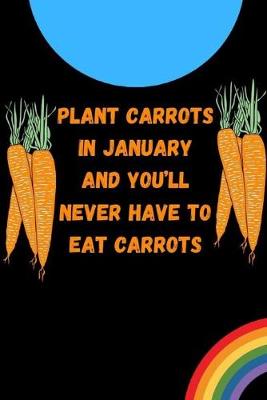 Book cover for Plant carrots in January and you'll never have to eat carrots