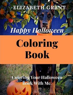 Book cover for Happy Halloween Coloring Book