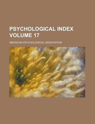 Book cover for Psychological Index Volume 17