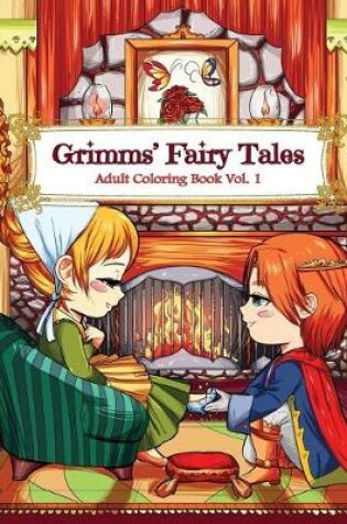 Cover of Grimms' Fairy Tales Adult Coloring Book Vol. 1