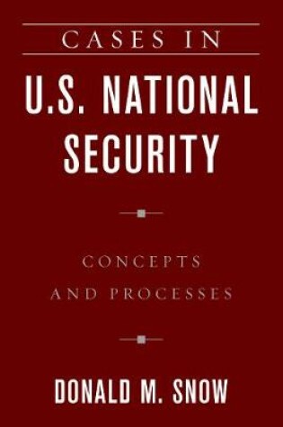 Cover of Cases in U.S. National Security