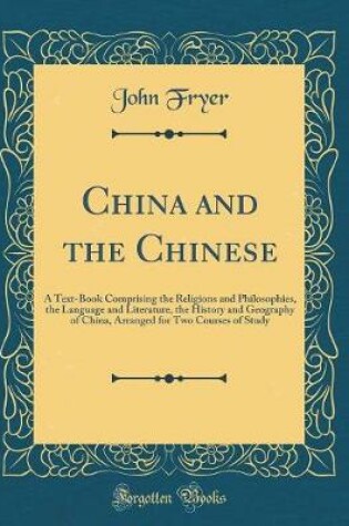 Cover of China and the Chinese