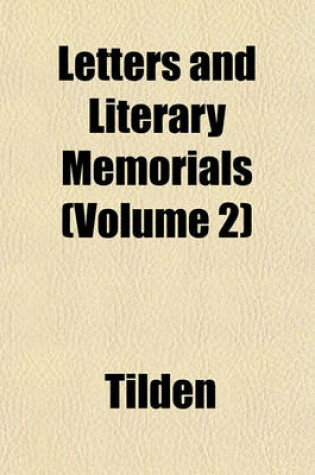 Cover of Letters and Literary Memorials (Volume 2)