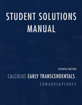 Book cover for Student Solutions Manual for Calculus